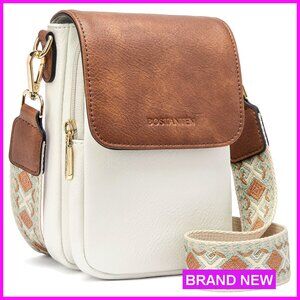 Small Crossbody Bag Faux Leather Phone Purse Multiple Pockets Adjustable Strap